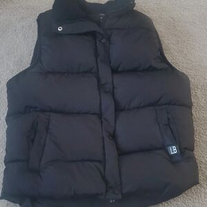 Little Bipsy Collection Black Puffer Vest Womens Size Small